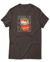 T-Shirt Αντρικό - Fries Of Doom - Color Thumbnail Καφέ