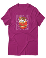 T-Shirt Αντρικό - Fries Of Doom - Color Thumbnail Φουξια