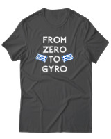 T-Shirt Unisex - From Zero To Gyro - Color Thumbnail Ανθρακί