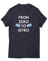 T-Shirt Unisex - From Zero To Gyro - Color Thumbnail Σκούρο Μπλε