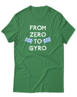 T-Shirt Unisex - From Zero To Gyro - Color Thumbnail Πράσινο