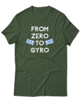 T-Shirt Unisex - From Zero To Gyro - Color Thumbnail Κυπαρισσί