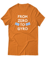 T-Shirt Unisex - From Zero To Gyro - Color Thumbnail Πορτοκαλί