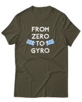T-Shirt Unisex - From Zero To Gyro - Color Thumbnail Χακί