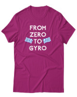T-Shirt Unisex - From Zero To Gyro - Color Thumbnail Φουξια