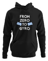 Φούτερ με κουκούλα - From Zero To Gyro - Color Thumbnail Μαύρο