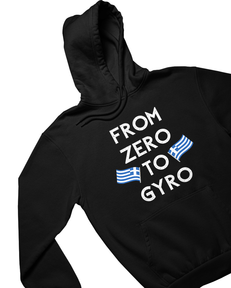 Φούτερ με κουκούλα - From Zero To Gyro - Image 1