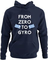 Φούτερ με κουκούλα - From Zero To Gyro - Color Thumbnail Navy Blue