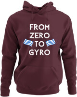 Φούτερ με κουκούλα - From Zero To Gyro - Color Thumbnail Marron