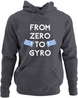 Φούτερ με κουκούλα - From Zero To Gyro - Color Thumbnail Ανθρακί