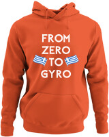 Φούτερ με κουκούλα - From Zero To Gyro - Color Thumbnail Orange
