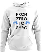 Φούτερ με κουκούλα - From Zero To Gyro - Color Thumbnail ΄Ασπρο