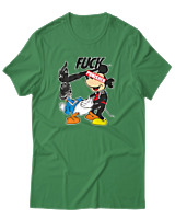 T-Shirt Αντρικό - Fuck Punisher - Color Thumbnail Πράσινο