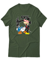 T-Shirt Αντρικό - Fuck Punisher - Color Thumbnail Κυπαρισσί