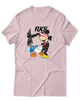 T-Shirt Αντρικό - Fuck Punisher - Color Thumbnail Απαλό Ροζ