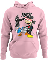 Φούτερ με κουκούλα - Fuck Punisher - Color Thumbnail Pink