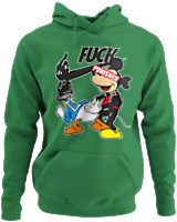 Φούτερ με κουκούλα - Fuck Punisher - Color Thumbnail Kelly Green