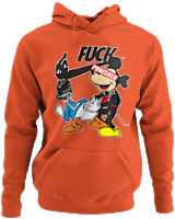 Φούτερ με κουκούλα - Fuck Punisher - Color Thumbnail Orange