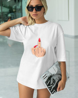 T-Shirt Classic - Fuck You Hand - Color Thumbnail WHITE
