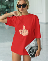 T-Shirt Classic - Fuck You Hand - Color Thumbnail RED