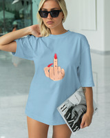 T-Shirt Classic - Fuck You Hand - Color Thumbnail SKY BLUE