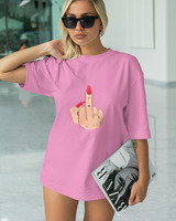 T-Shirt Classic - Fuck You Hand - Color Thumbnail PINK