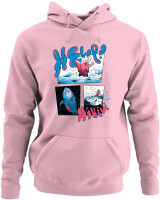 Φούτερ με κουκούλα - Funny Shark - Color Thumbnail Pink