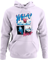 Φούτερ με κουκούλα - Funny Shark - Color Thumbnail Lilac