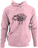 Φούτερ με κουκούλα - Funny Sheep - Color Thumbnail Pink