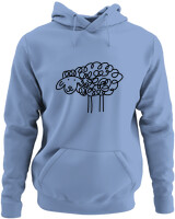 Φούτερ με κουκούλα - Funny Sheep - Color Thumbnail Blue Carolina