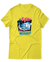 T-Shirt Αντρικό - Funny Whale - Color Thumbnail Κίτρινο
