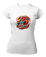 T-Shirt Στενή Γραμμή Γυναικείο - Game Master - Color Thumbnail ΄Ασπρο