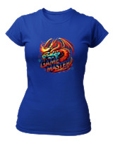 T-Shirt Στενή Γραμμή Γυναικείο - Game Master - Color Thumbnail Μπλε Ρουά