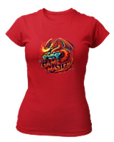 T-Shirt Στενή Γραμμή Γυναικείο - Game Master - Color Thumbnail Κόκκινο