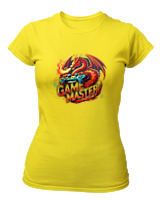 T-Shirt Στενή Γραμμή Γυναικείο - Game Master - Color Thumbnail Κίτρινο
