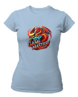 T-Shirt Στενή Γραμμή Γυναικείο - Game Master - Color Thumbnail Γαλάζιο