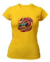 T-Shirt Στενή Γραμμή Γυναικείο - Game Master - Color Thumbnail Χρυσό Κίτρινο