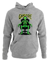 Φούτερ με κουκούλα Αντρικό - Game Or Die - Color Thumbnail Γκρι Μελανζέ