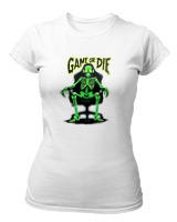 T-Shirt Στενή Γραμμή Γυναικείο - Game Or Die - Color Thumbnail ΄Ασπρο