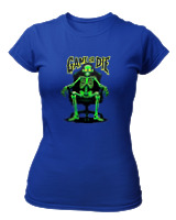 T-Shirt Στενή Γραμμή Γυναικείο - Game Or Die - Color Thumbnail Μπλε Ρουά