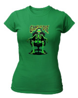 T-Shirt Στενή Γραμμή Γυναικείο - Game Or Die - Color Thumbnail Πράσινο