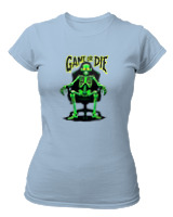 T-Shirt Στενή Γραμμή Γυναικείο - Game Or Die - Color Thumbnail Γαλάζιο