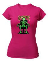 T-Shirt Στενή Γραμμή Γυναικείο - Game Or Die - Color Thumbnail Φουξια