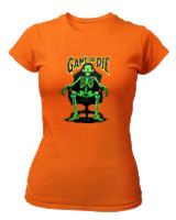 T-Shirt Στενή Γραμμή Γυναικείο - Game Or Die - Color Thumbnail Πορτοκαλί