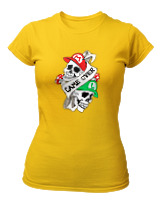 T-Shirt Στενή Γραμμή Γυναικείο - Game Over Mario - Color Thumbnail Χρυσό Κίτρινο