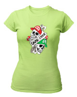 T-Shirt Στενή Γραμμή Γυναικείο - Game Over Mario - Color Thumbnail Λαχανί