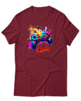 T-Shirt Αντρικό - Game - Color Thumbnail Σκούρο Κόκκινο
