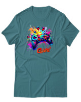 T-Shirt Αντρικό - Game - Color Thumbnail Μπλε Πράσινο