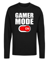 Μακρυμάνικο Μακό - Gamer Mode On - Color Thumbnail Μαύρο