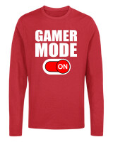 Μακρυμάνικο Μακό - Gamer Mode On - Color Thumbnail Κόκκινο